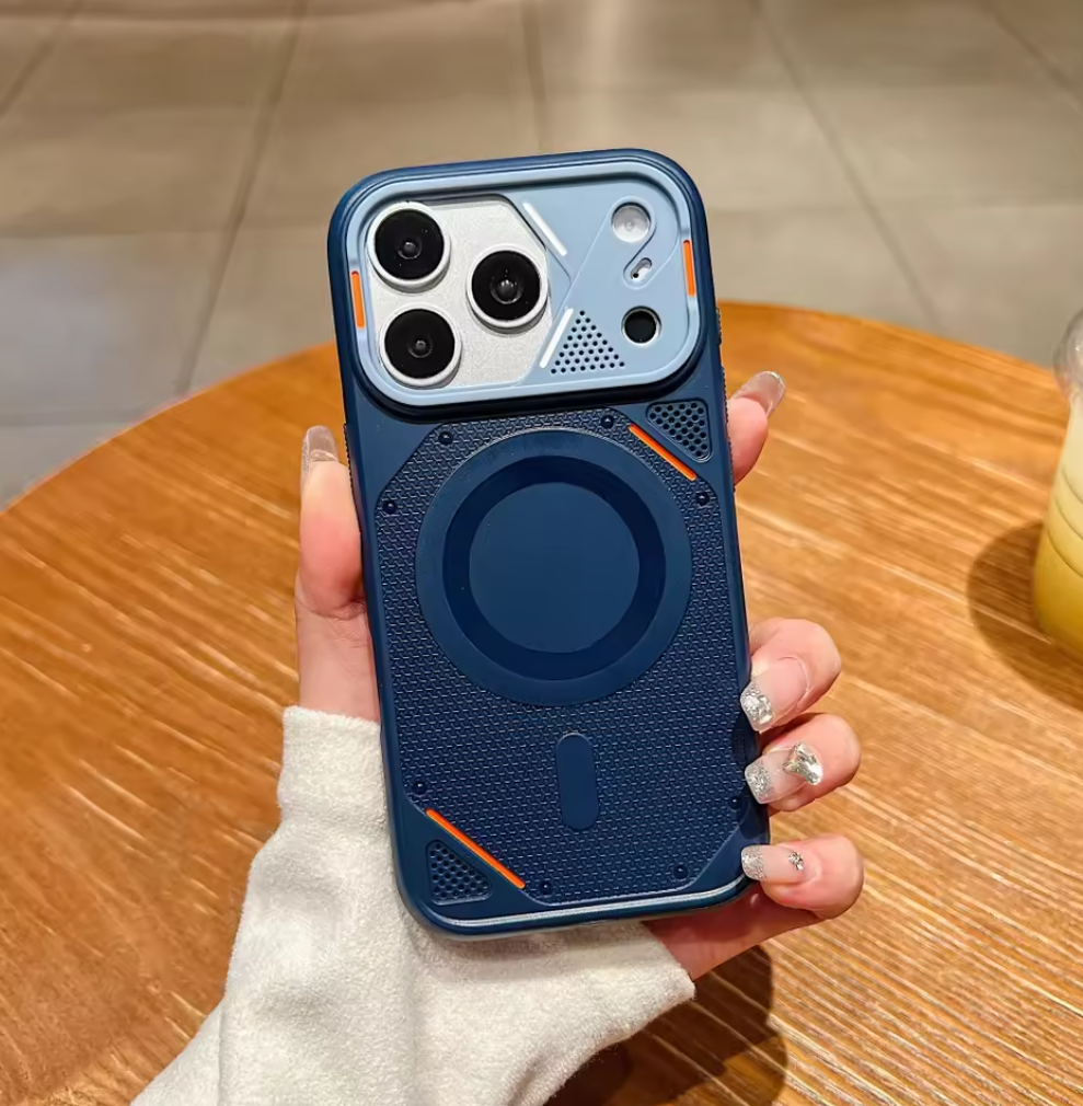 🤖✨ Luxury Mecha Style Matte iPhone Case | Magnetic Protective Cover