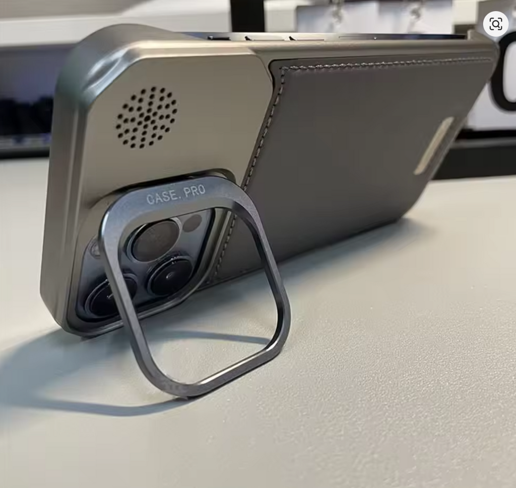 ✨🧲 Premium Leather iPhone Case | Anti-Fall Magnetic MagSafe Cover