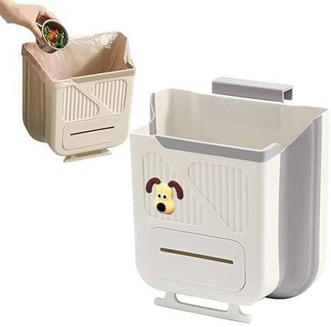 🍳🗑️ Kitchen Hanging Garbage Bin | Drill-Free Foldable Design