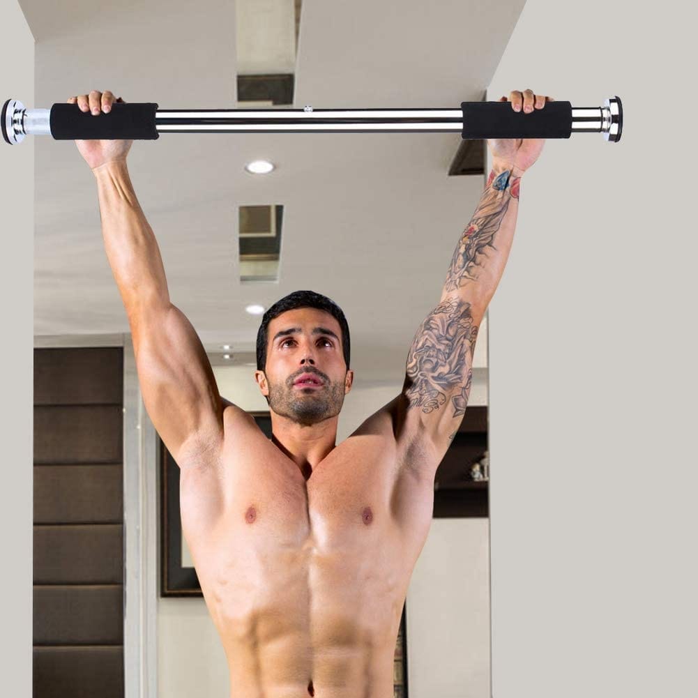 🏠🏋️‍♂️ Home Gym Pull-Up Bar | Strong Steel Bar with Padded Grips