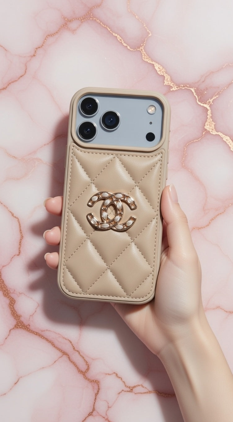 💎 Designer Style iPhone Cover | Elegant Leather Finish