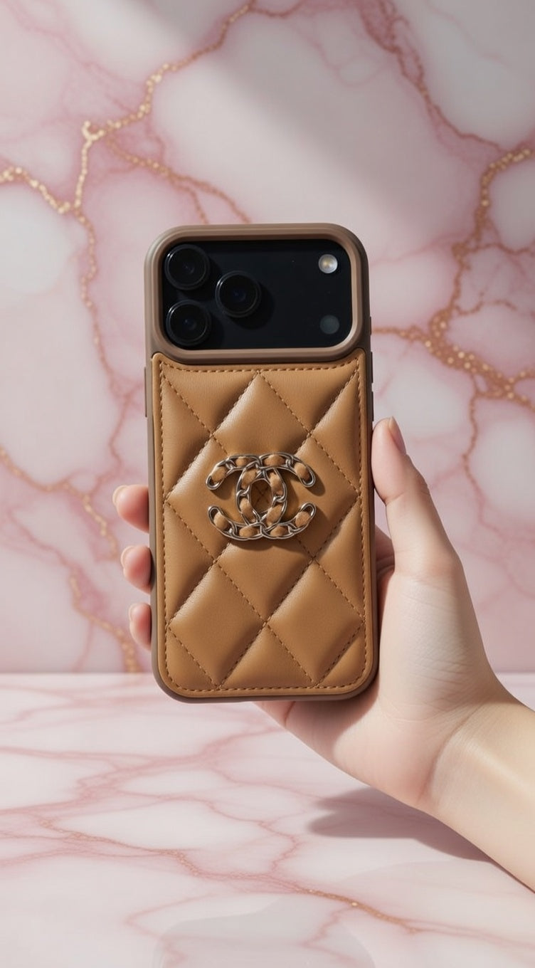 💎 Designer Style iPhone Cover | Elegant Leather Finish