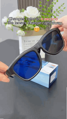 🕶️🎨 Color-Changing Smart Sunglasses | Touch Control & Music 🎶